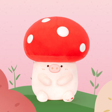 Mushroom Pig Mix Stuffed Animal Plush Toy